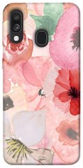 Чохол для Samsung Galaxy A40 (A405F) PandaPrint Акварельні квіти 3 квіти