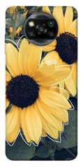 Чохол для Xiaomi Poco X3 NFC PandaPrint Два соняшнику квіти