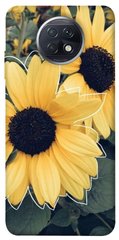 Чохол для Xiaomi Redmi Note 9 5G / Note 9T PandaPrint Два соняшнику квіти