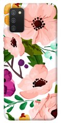 Чехол для Samsung Galaxy A02s PandaPrint Акварельные цветы цветы