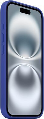Чехол Silicone case Original 1:1 (AAA) with Magsafe для Apple iPhone 16 (Синий/ Ultramarine)