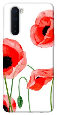 Чехол для OnePlus Nord PandaPrint Акварельные маки цветы