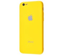 Чехол для iPhone 6 / 6s New glass желтый