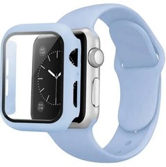 Ремінець для Apple Watch 42mm | 44mm | 45mm Silicone BAND+CASE Lilac