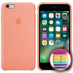 Чохол silicone case for iPhone 6 / 6s з мікрофіброю і закритим низом Flamingo / Рожевий