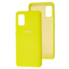 Чохол для Samsung Galaxy A41 (A415) Silicone Full лимонний з закритим низом і мікрофіброю