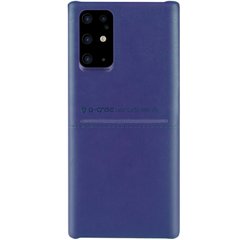 Кожаная накладка G-Case Cardcool Series для Samsung Galaxy S20 Plus (Синий)