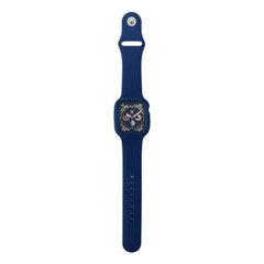 Ремешок для Apple Watch 42/44/45 mm Silicone Full Band Blue Cobalt