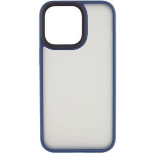 TPU+PC чехол Metal Buttons для Apple iPhone 14 Plus (6.7") Синий