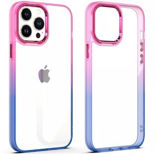 Чохол TPU+PC Fresh sip series для Apple iPhone 13 (6.1"") Рожевий / Синій