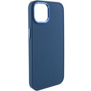 TPU чехол Bonbon Metal Style для Apple iPhone 13 (6.1") Синий / Cosmos blue
