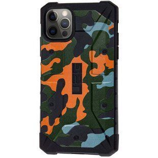 Ударостійкий чохол UAG Pathfinder камуфляж для Apple iPhone 12 Pro / 12 (6.1") (Помаранчевий)