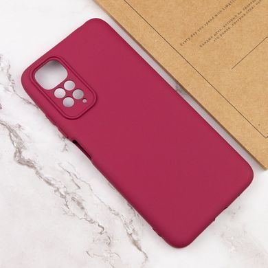 Чохол для Xiaomi Redmi Note 11 Pro (Global) / Note 11 Pro 5G Silicone Full camera закритий низ + захист камери Бордовий / Marsala