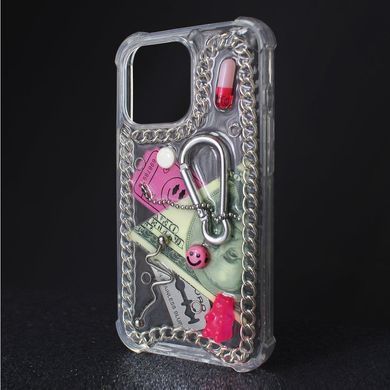 Чехол объемный ручной работы для iPhone 16 Plus That's My&reg; Сlassic Series. Metal Pink