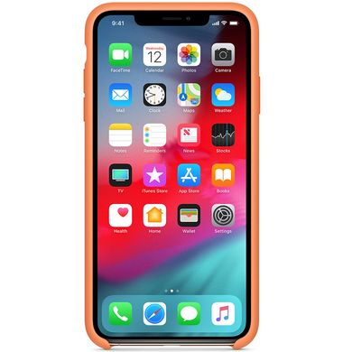 Чехол Silicone case 1:1 (AAA) для Apple iPhone XR (6.1"") Оранжевый / Papaya