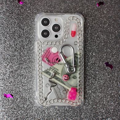 Чехол объемный ручной работы для iPhone 16 Plus That's My&reg; Сlassic Series. Metal Pink
