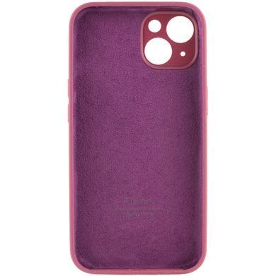 Чохол для Apple iPhone 14 Plus Silicone Full camera закритий низ + захист камери / Бордовий / Plum