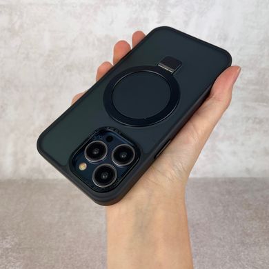 Чехол для iPhone 13 Pro Matt Guard MagSafe Case + кольцо-подставка Black