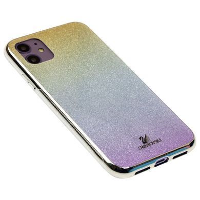 Чехол для iPhone 11 Sw glass золотисто / серебристо / розовый