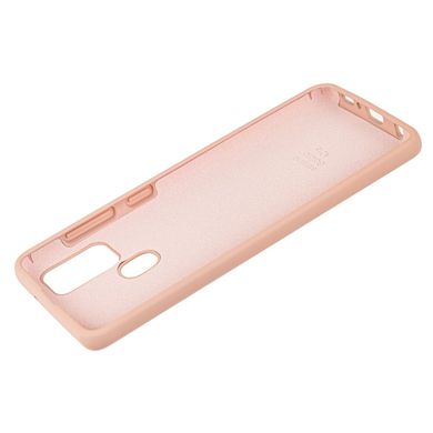 Чехол для Samsung Galaxy A21s (A217) Silicone Full розовый песок c закрытым низом и микрофиброю