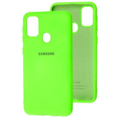 Чохол для Samsung Galaxy M21 / M30s My Colors салатовий (neon) з закритим низом і мікрофіброю