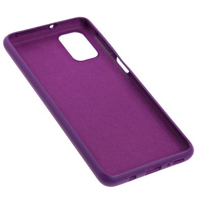Чехол для Samsung Galaxy M31s (M317) Silicone Full Фиолетовый / purple c закрытым низом и микрофиброю