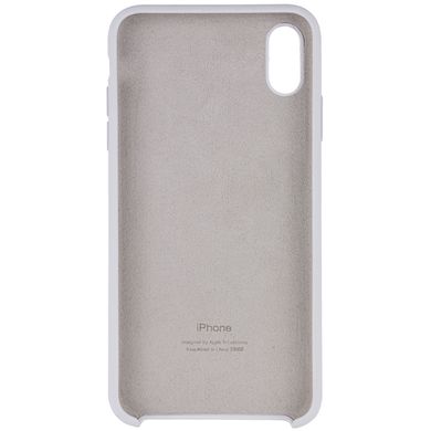 Чехол Silicone case (AAA) Original 1:1 для Apple iPhone XS Max (6.5") (Белый / White)