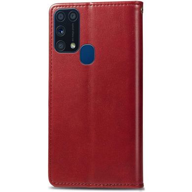 Кожаный чехол книжка GETMAN Gallant (PU) для Samsung Galaxy M31 (Красный)