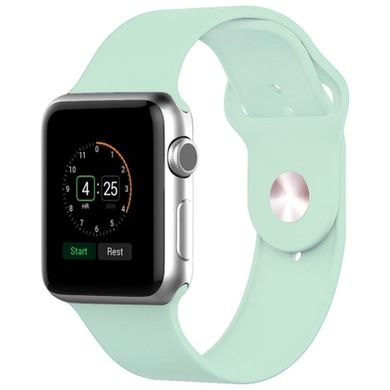 Силиконовый ремешок для Apple watch 38mm / 40mm (Бирюзовый / Turquoise)