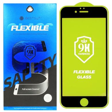 Титанове скло для Iphone 7/8/SE (2020) Flexible Nano BestSuit ™ Black, Черный