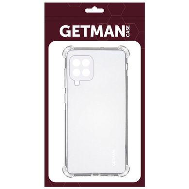 TPU чехол GETMAN Ease logo усиленные углы для Samsung Galaxy A12 (Бесцветный (прозрачный))