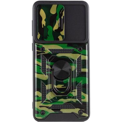Ударопрочный чехол Camshield Serge Ring Camo для Xiaomi Redmi 9A Зеленый / Army Green