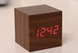 Електронні настільний годинник у вигляді дерев'яного бруска LED WOOD CLOCK VST-869-1