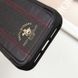 Кожаный чехол Polo Santa Barbara Barton для Apple iPhone 16 Pro Max (6.9") (Black / Red)