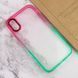 Чехол TPU+PC Fresh sip series для Apple iPhone X / XS (5.8") Салатовый / Розовый
