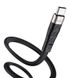 Кабель HOCO Type-C Angel silicone charging data cable X53 |1m, 3A| Black, Black