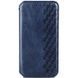 Шкіряний чохол книжка GETMAN Cubic (PU) для Samsung Galaxy A55 Синій
