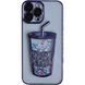 Чехол для iPhone 14 Shining Fruit Cocktail Case + стекло на камеру Purple