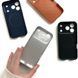 Чехол для Iphone 14 Pro Max Стеклянный матовый ( дизайн 17 серии) + стекло на камеру Syndee AG Glass MagSafe Case Orange