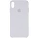 Чехол Silicone case (AAA) Original 1:1 для Apple iPhone XS Max (6.5") (Белый / White)