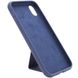 Чехол Silicone Case Hand Holder для Apple iPhone XS Max (6.5") (Темно-синий / Midnight blue)