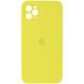 Чохол для Apple iPhone 11 Pro Silicone Full camera / закритий низ + захист камери (Жовтий / Bright Yellow)