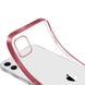 Прозрачный силиконовый чехол с глянцевой окантовкой для Apple iPhone 12 mini (5.4") (Rose Gold)