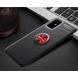 TPU чехол Deen ColorRing под магнитный держатель (opp) для Samsung Galaxy A51 (Черный / Красный)