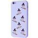 TPU чохол WAVE Fancy для Apple iPhone 6 / 6s (4.7 ") (Bear on broom / Light purple)