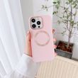 Чохол для iPhone 14 Pro Matte Colorful Metal Frame MagSafe Pink Sand