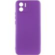 Чехол для Xiaomi Redmi A1 Silicone Full camera закрытый низ + защита камеры Фиолетовый / Purple