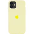 Чехол для iPhone 11 Silicone Full mellow yellow / бледно - желтый / закрытый низ