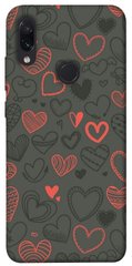 Чехол для Xiaomi Redmi Note 7 / Note 7 Pro / Note 7s PandaPrint Милые сердца паттерн