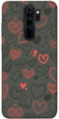 Чохол для Xiaomi Redmi Note 8 Pro PandaPrint Милі серця патерн
